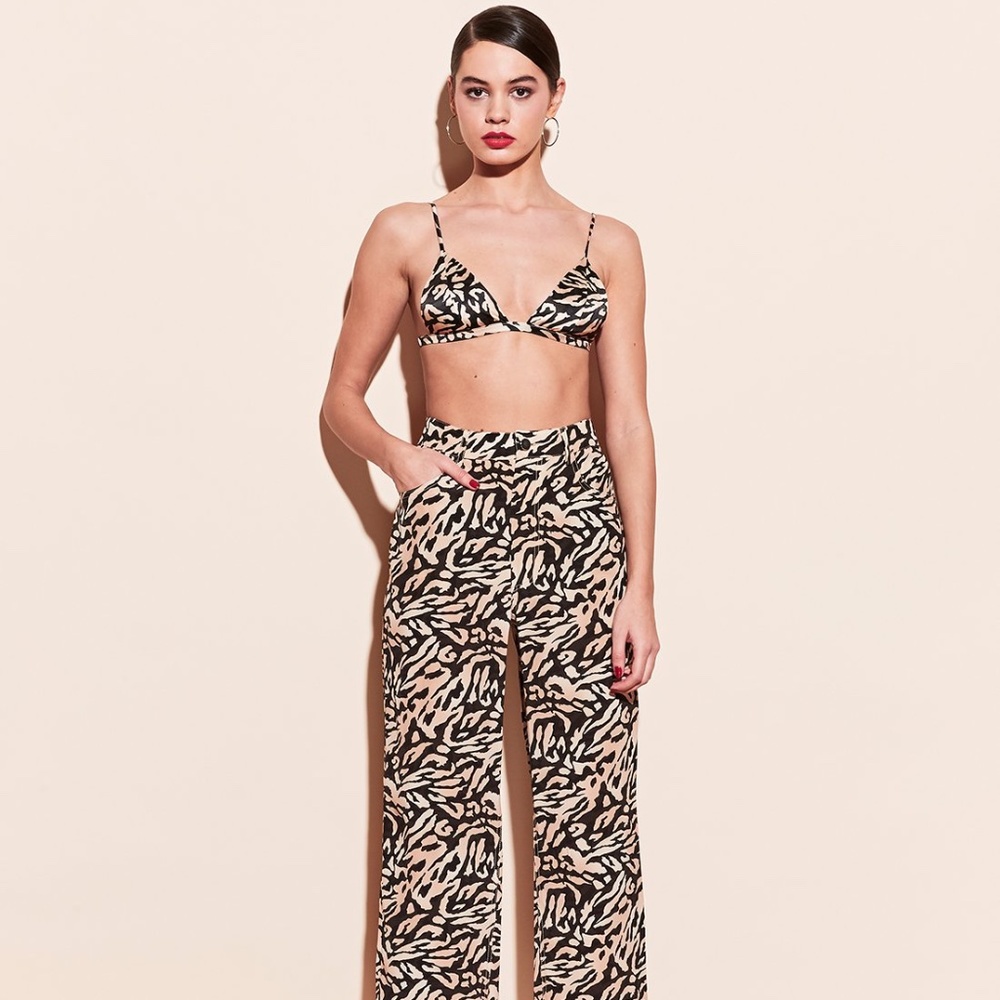 Fleur Du Mal Tiger Print Pants Size 2